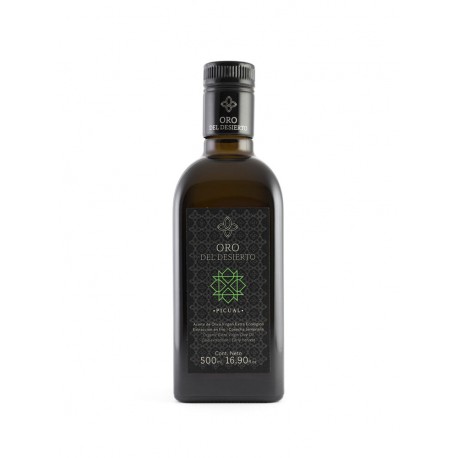 Olivenöl- Flasche 500 ml. Oro del Desierto Ökologisch Picual.